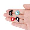 5Pcs/Lot Enamel Alloy Evil Eyes Pendant Heart Charms for DIY Necklace Bracelet Earrings Pendants Jewelry Making Accessories
