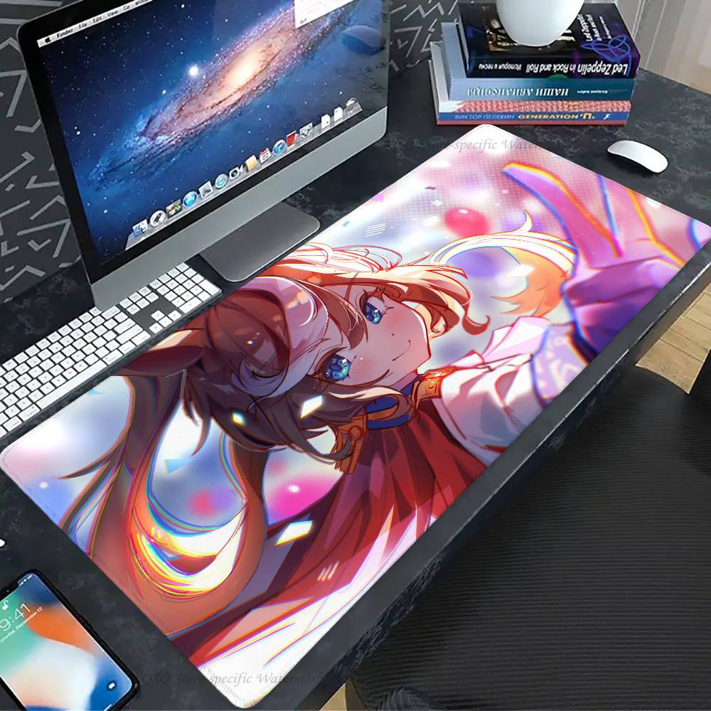 Tokai Teio Game U-Umamusume Mousepad Non-slip Suitable For Office Computers Laptops E-sports Game Desk Mats XXL Keyboard