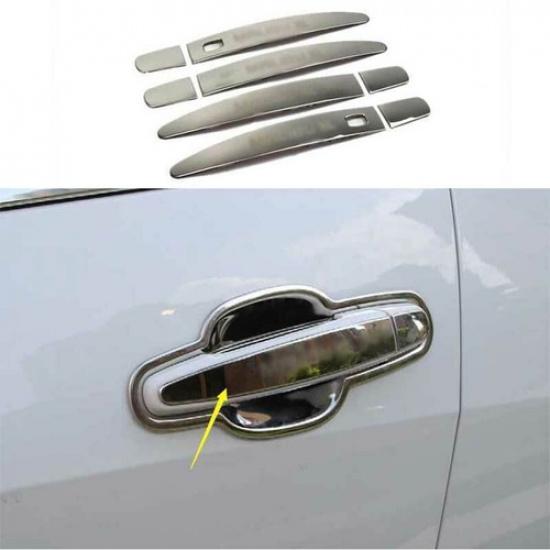 For Chevrolet Malibu 2019-2021 Silver Steel Outside Door Handle Cover Trim 8PCS