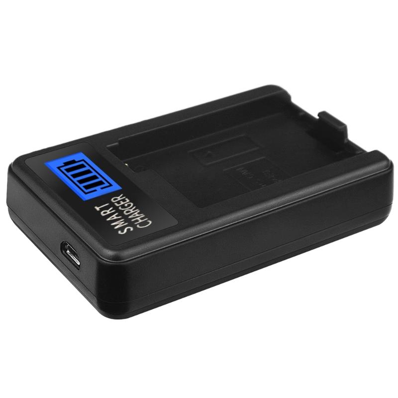 LCD USB LP-E8 Battery Charger Replacement for  EOS 550D, EOS 600D, EOS 650D, EOS 700D, EOS Kiss X4 Camera Battery