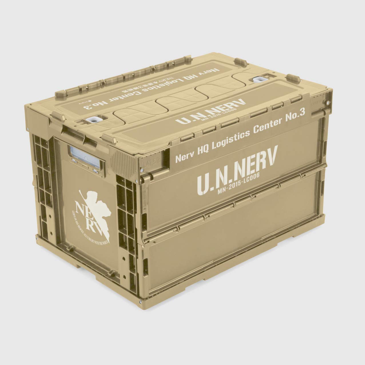

EVANGELION NERV Headquarters 3rd Supply Depot Folding Container TAN