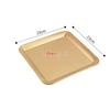 304 gold golden Stainless Steel Food Storage Trays BBQ Sushi Flat Dish Bread Pastry Baking Pan Kitchen Fruit Vegetable Plate