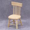 1:12 Miniature Solid Wood Chair for Dollhouse Restaurant or Study Scene