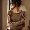 Women's Cashmere Sweater 30% Cashmere 70% Wool Autumn and Winter Pullover Warm and Fashionable