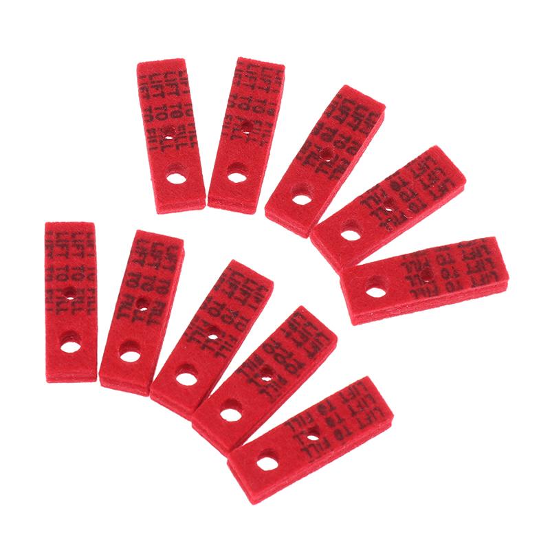 10Pcs Red Felt Thicked Cotton Sealed Pads Replacement Accessories For Z Kerosene Lighter Bottom Sealing Liner