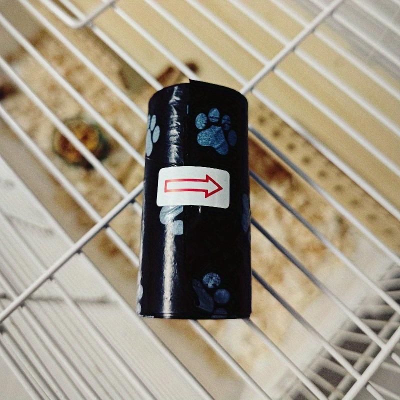 

1 рулон пакетов для собачьих экскрементов с дизайном лап, прочные полиэтиленовые пакеты для отходов домашних животных, портативные и удобные для переноски, идеально подходят для уборки на улице 1 roll