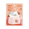 Kawai Lovely Box Kitten Cute Cartoon Animal Special Shaped Note High Value Handbook Message Office N Times Sticker Sticky Gift
