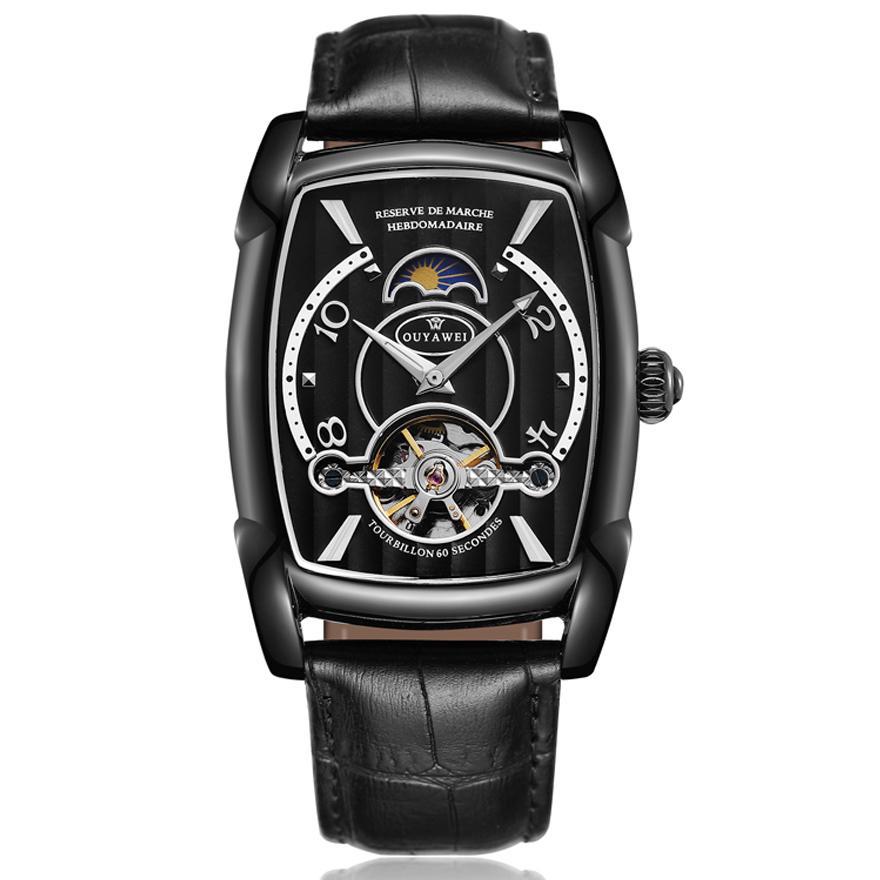 Orologio automatico di moda da uomo orologio da polso meccanico di lusso Top Brand Tonneau in acciaio inossidabile luminoso 5Bar orologi impermeabili 2022  1511