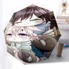 1pc Outdoor Umbrella with Cute Anime Characters - Automatic Opening/Closing, Portable 3-Fold Design, 8-Rib Iron Frame - Perfect Gift for Fans, Tr