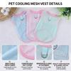 Breathable Mesh Pet Vest with D-ring Summer Cooling Dogs Cats Sleeveless Shirt Thin Puppy Vest for Small Medium Large DogsXS-4XL
