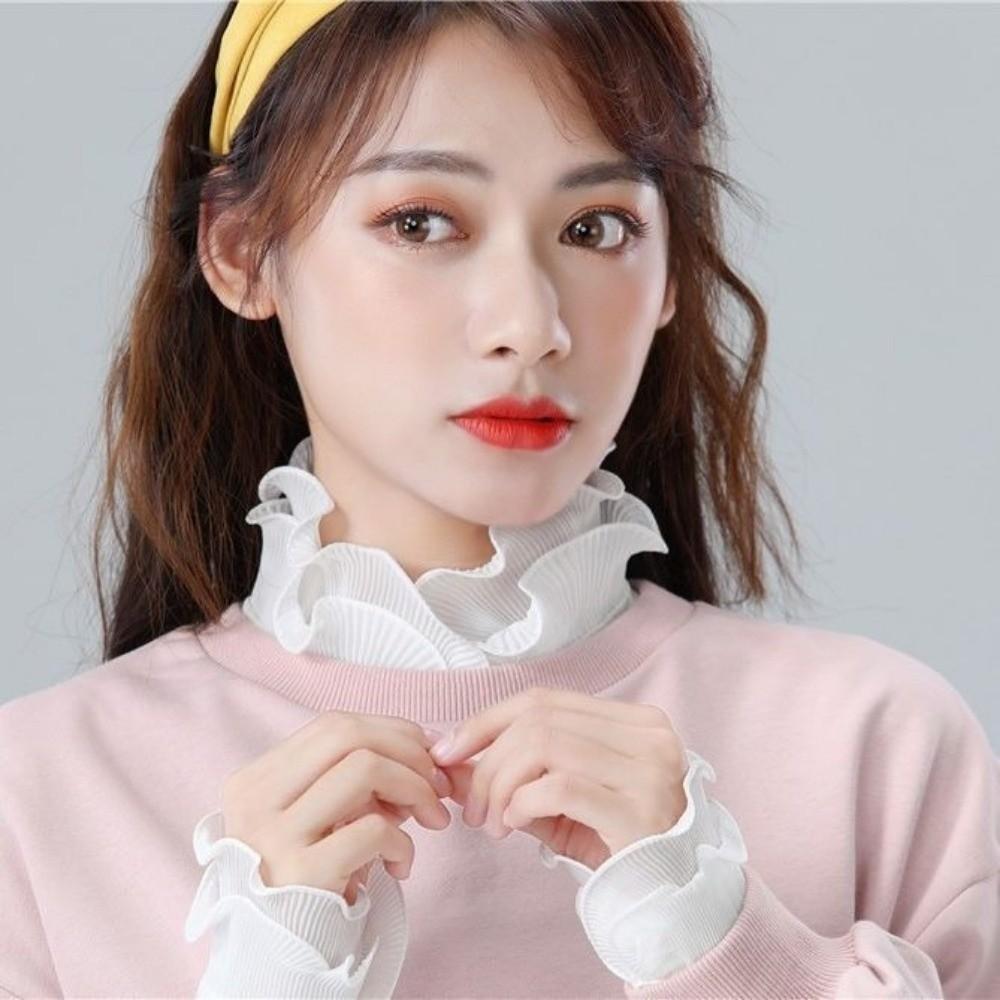 Detachable Women Fake Collar Double-layer Blouse Collar Stand-up Collar  Top Accessories