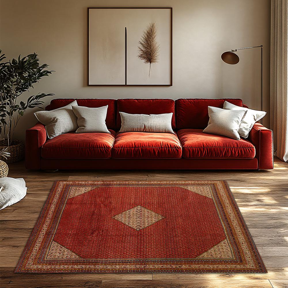 Vintage Persian Rugs Luxury Handmade Traditional Area Rug for Living Room Decor Multicolor Floral Design (8x10 ft)