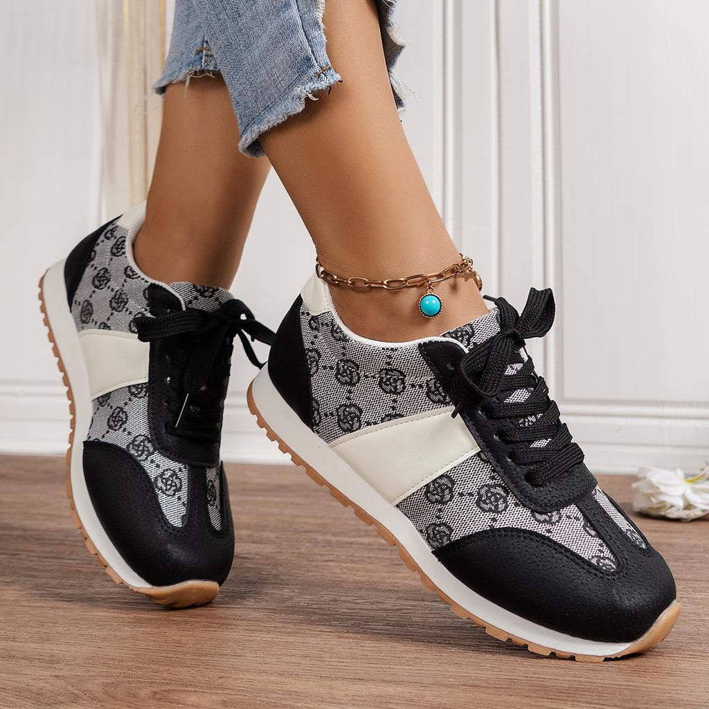 New Women Sneakers Platform Shoes Leather Patchwork Casual Sport Shoes Ladies Outdoor Running Vulcanized Shoes Zapatillas Mujer
