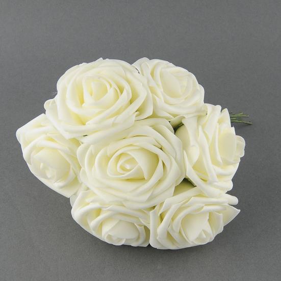 10 st Konstgjorda falska PE Rose Flower DIY Bröllop Hem Party Dekoration