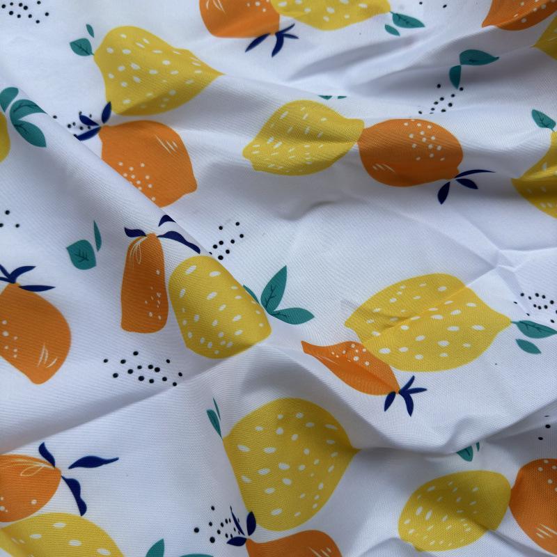 Peach Skin Hawaiian Print Polyester Pet Clothing & Beach Pants Fabric