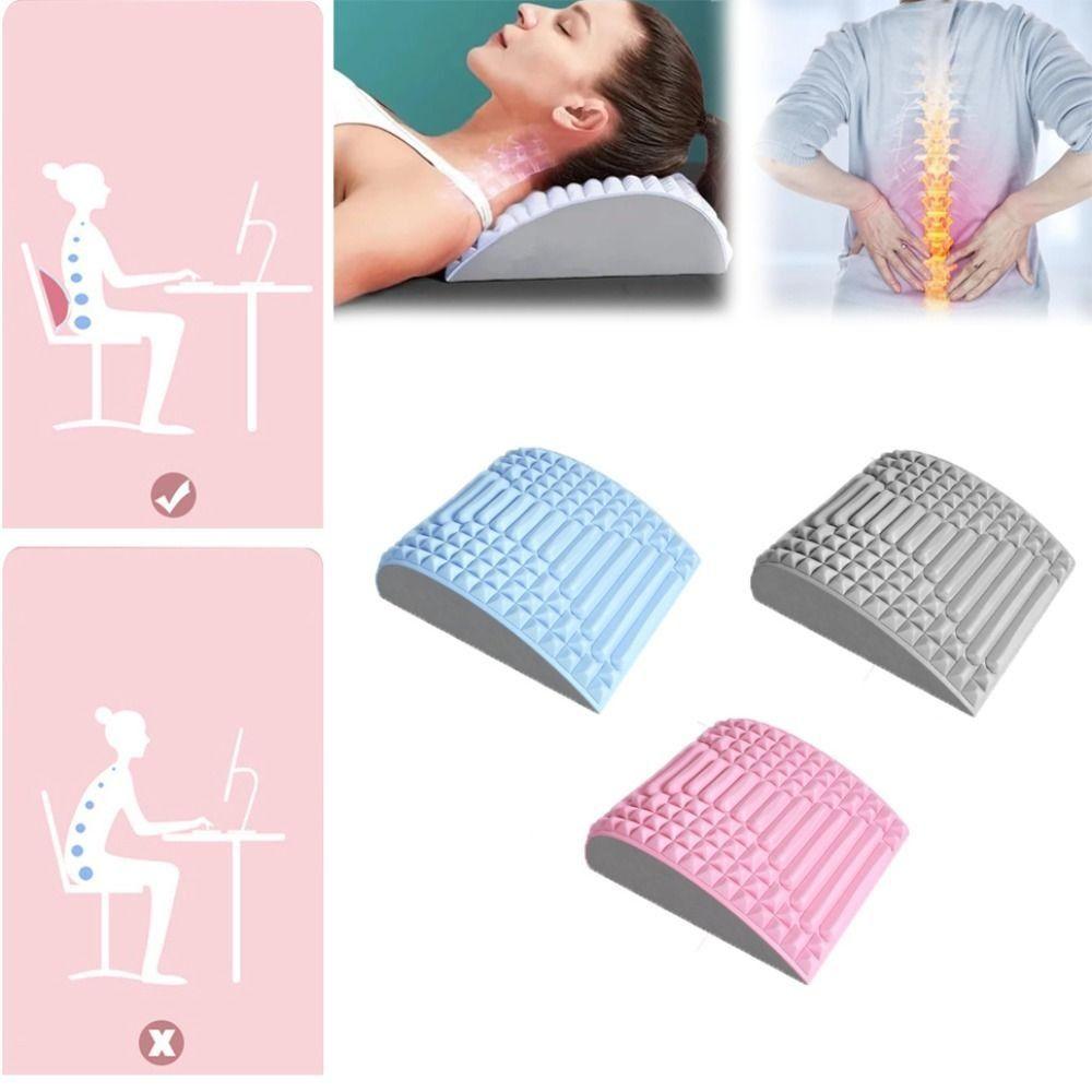 EVA Lumbar Back Massager Neck Stretch Lumbar Support Spine Board New Back Stretcher  Unisex