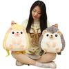 One Piece Cute Soft Hedgehog Plush Backpack Kawaii Comfortable School Bag Cartoon Animal Bag Children's Gift Boys Girls Student