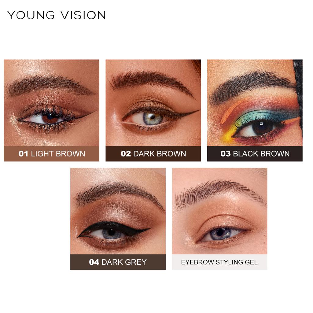 YOUNG VISION Augenbrauengel - Natürliche Farbabgabe, Lang anhaltendes Fixieren, High-End Wilde Augenbrauen