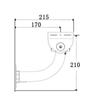 Aluminum Alloy Monitor Bracket 215° Bend Wall Mount for Indoor/Outdoor Waterproof Surveillance Camera
