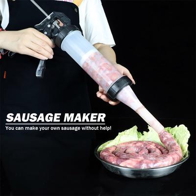Sausage Meatballs Filling Tool Stainless Steel Sausage Processing Tools Household Space Saving Removable Safe Kitchen Gadgets
