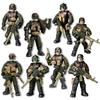 Weltkrieg Armee Militär Soldaten Spezialeinheiten Modell Zusammenbau Bausteine Ziegel Detailliertes Bildungsmodell DIY Geburtstagsspielzeug