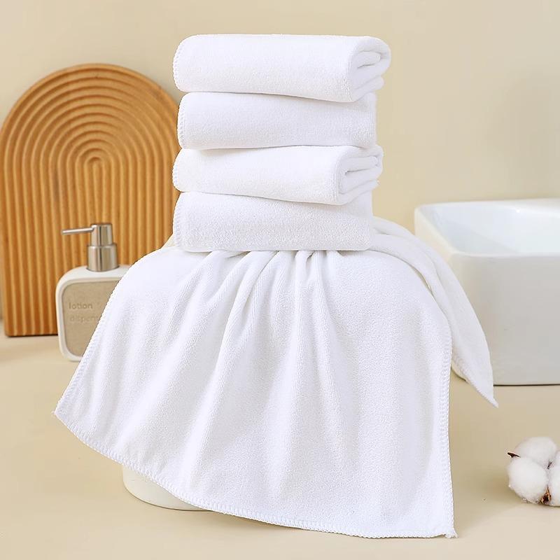 White towel microfiber is softer than pure cotton water-absorbing adult face towel