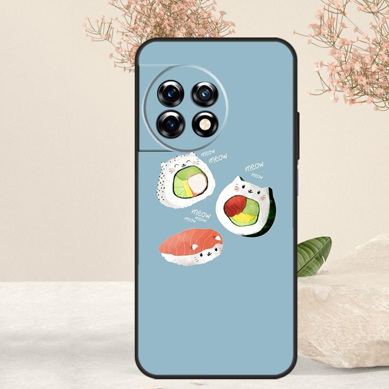 Sushi Food Case For OnePlus 15 R 13 13T 13R 12 12R 11 10T 8T 9 10 Pro Nord 5 CE 4 2 3 Lite N20 N30 Cover