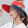 Women's Summer Outdoor Sun Protection Fisherman Hat Set