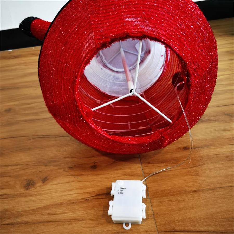 57CM Weihnachtsbaum Dekoration Schneemann Weihnachtsmann Mit Lichterkette für Garten Rasen Neujahr Weihnachten Feiertag Außen Dekoration