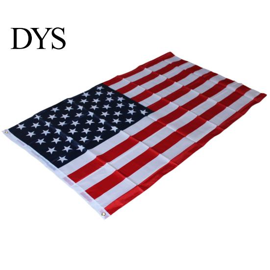 90x150cm Polyesterové proužky s průchodkami Hvězdy Dekor kampaně banner s vlajkou USA