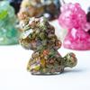 Unicorn Resin Figurine With Handcrafted Crystal Texture For Home Decor And Giftgiving