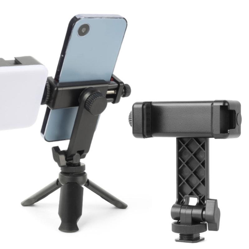 Plastic Phone Clip with Cold Shoe Adapter Durability for Secure Attachment of Photography Accessories Outdoor Use