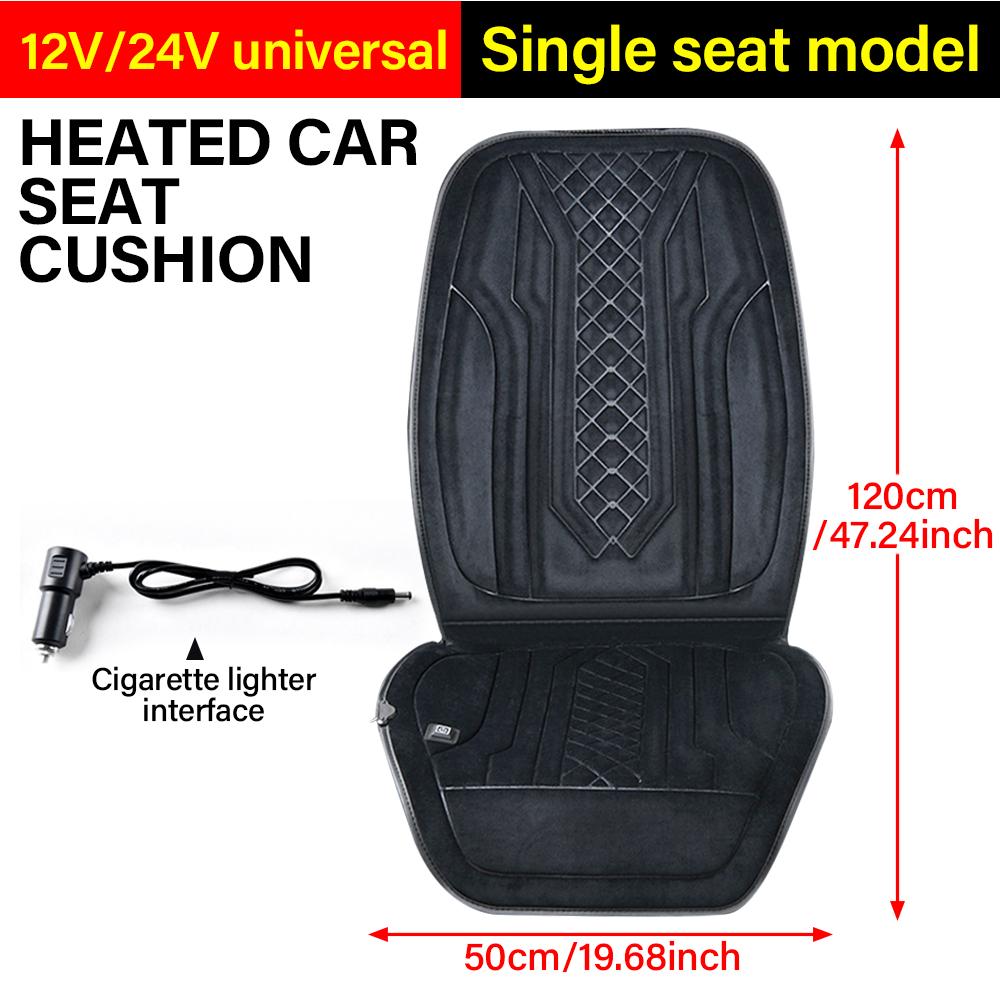 

Автомобильная накладка на сиденье с подогревом Зимний теплый чехол с умным автоматическим включением/выключением Теплая электрическая плюшевая накладка Универсальная посадка для большинства транспортных средств Подарок Artificial Plush&Autumn And Winter