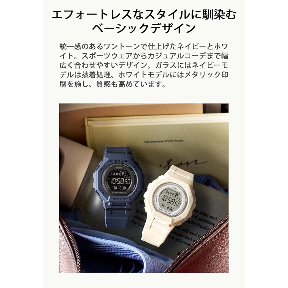 [Casio] G-Shock Watch (Domestic Genuine Product) Bluetooth-enabled, Environmentally Friendly Materials, GMD-B300-2JF, Women's, Navy