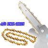 4/6  Inch Gold Chain Guide Electric Chainsaw Chains and Guide Used for Logging and Pruning Chainsaw Parts