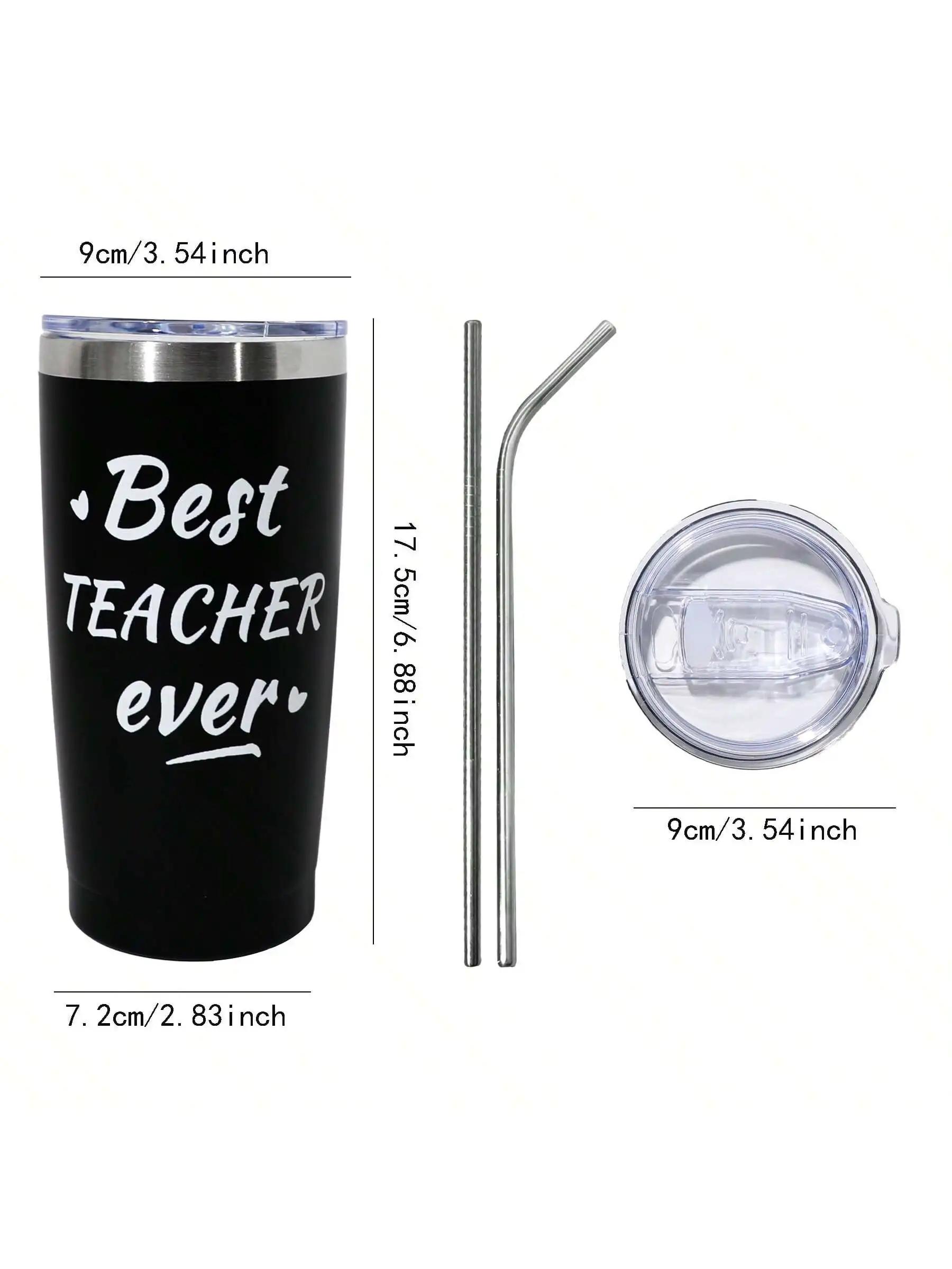 

1 шт. тамблер 20 унций из нержавеющей стали автомобильная кружка с ручкой соломинкой двойные стенки термоизолированный дорожный стакан для льда с вакуумной изоляцией кофейная кружка 501-600ml чёрный