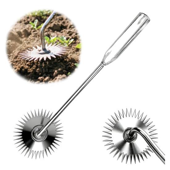 Hand-Unkrautstecher mit 360-Grad drehbarem Kopf Unkrautzieher mit ergonomischem Griff Manuelles Unkrautentfernungswerkzeug zum Ausreißen von Löwenzahn Distel Garten Rasen Terrasse