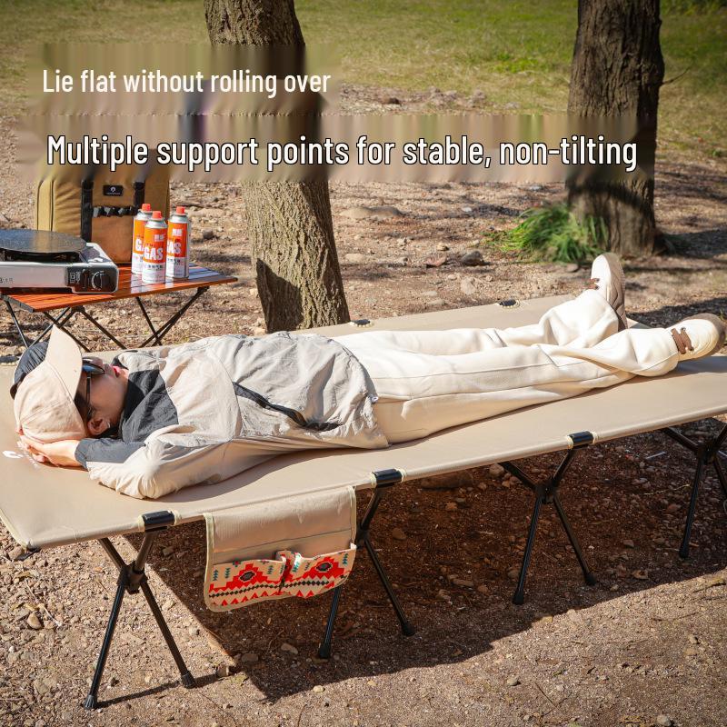 Ultra-Lightweight Folding Aluminum Camping Bed – Extra Wide for Tents & Outdoor Adventures