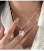 S925 Sterling Silver Korean-Style Olive Bead Clavicle Necklace for Women