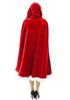 Seductive Red Christmas Cape Costume for Stage Performance & Role-Playing