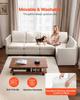 Modular Sectional Sofa, Modern 5-Seater Modular Sofa with Hidden Storage, Cloud Sectional Couch with High Rebound Sponge, Solid Wood Frame Upholstered