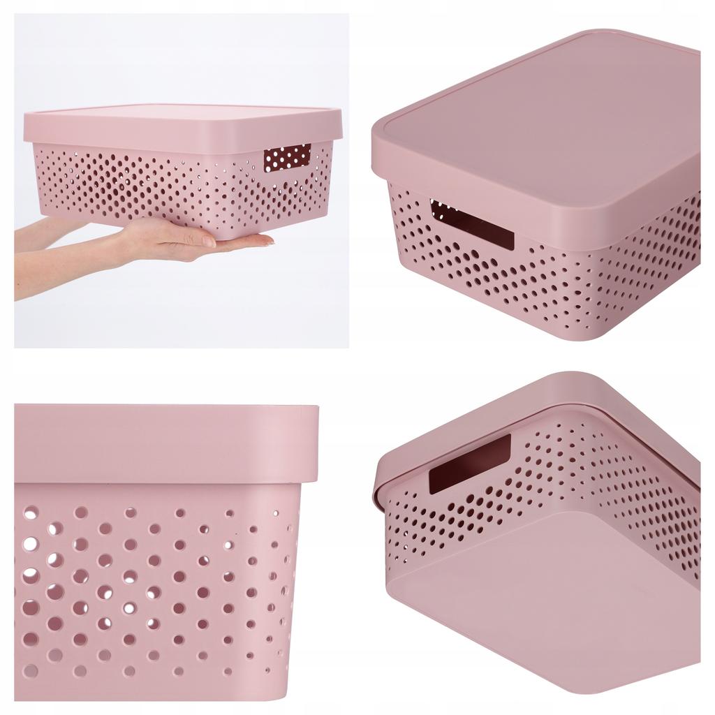 Curver Container Box With Lid 11 L Pink