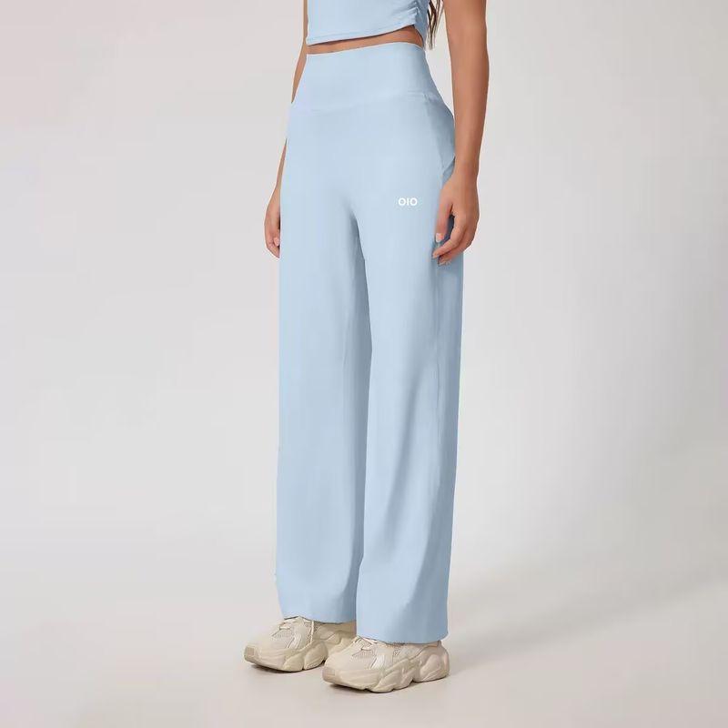 Oiob Casual Sports Pants Female All Year Round Loose High Waist Loose Pants Yoga Fitness Drape Quick-Drying Straight-leg Long Pants