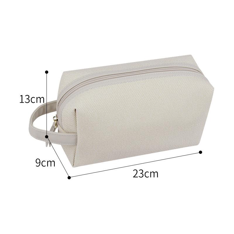 Eenvoudige Handtas met Grote Capaciteit Draagbare Make-uptas Reistoiletartikelen Opbergtas Waterdichte Make-uptas Organizer