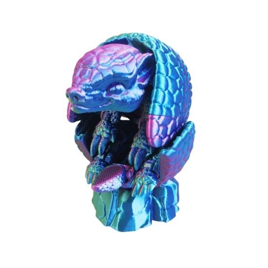 

3D-печатная фигурка панголина, подвижные суставы, мини-фигурка панголина, шарнирная модель животного, игрушка, украшение для дома, офиса, книжной полки, стола D