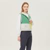 Benetton Color Block Hooded Zip Up Knit Vest Bakva1511