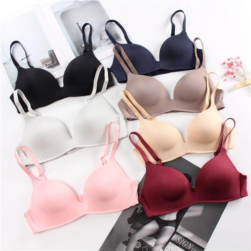 Seamless Japanese-Style Sleep & Sports Bra – No-Rim, Gathered, Anti-Exposure Design
