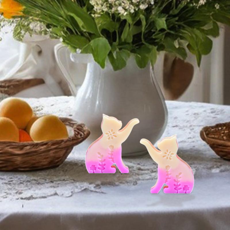 Rabbit Candle Mold Silicone Molds Easter Bunny Clay Molds Cat Rabbit Resin Molds Animal Molds Candle Making Molds Soap Mold