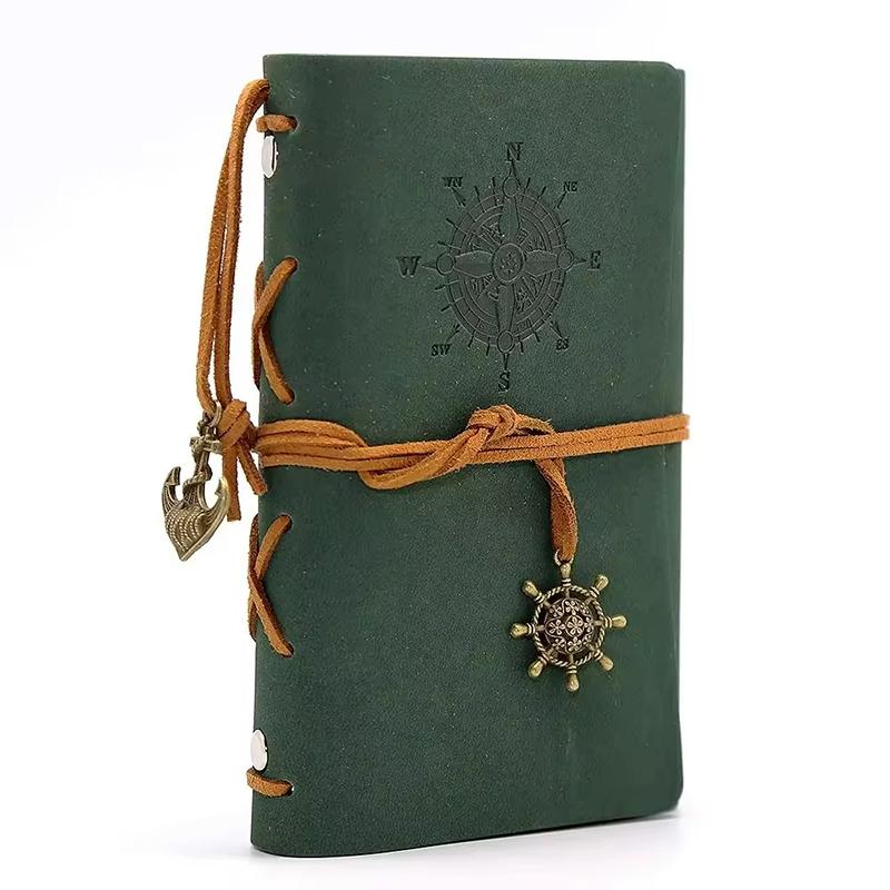 Retro Notebooks Journals Agenda Binder Sketch Book Leather Soft Cover Replaceable Kraft Paper Inner Korean Stationery
