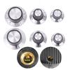 1 pièce Bouton d'effet pour pédale à tige 6 mm Accessoires DIY Dessus chromé Bouton d'amplificateur de guitare vintage Bouton avec indication flèche